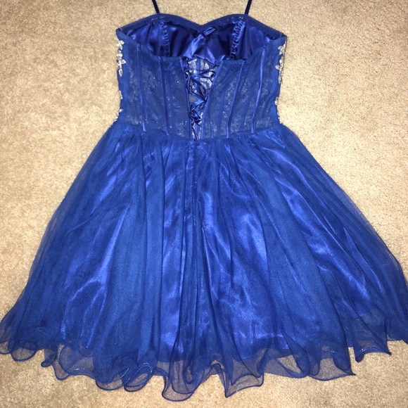 SOLD! Royal Blue Homecoming Dress - Picture 3 of 4